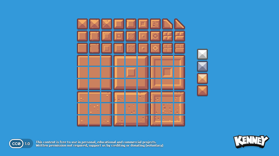 Pixel Platformer Blocks 预览图