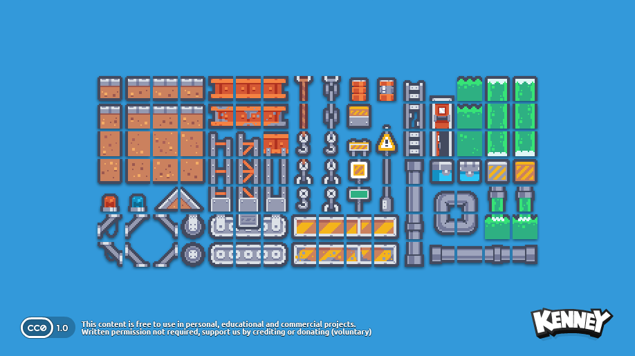 Pixel Platformer Industrial Expansion 预览图